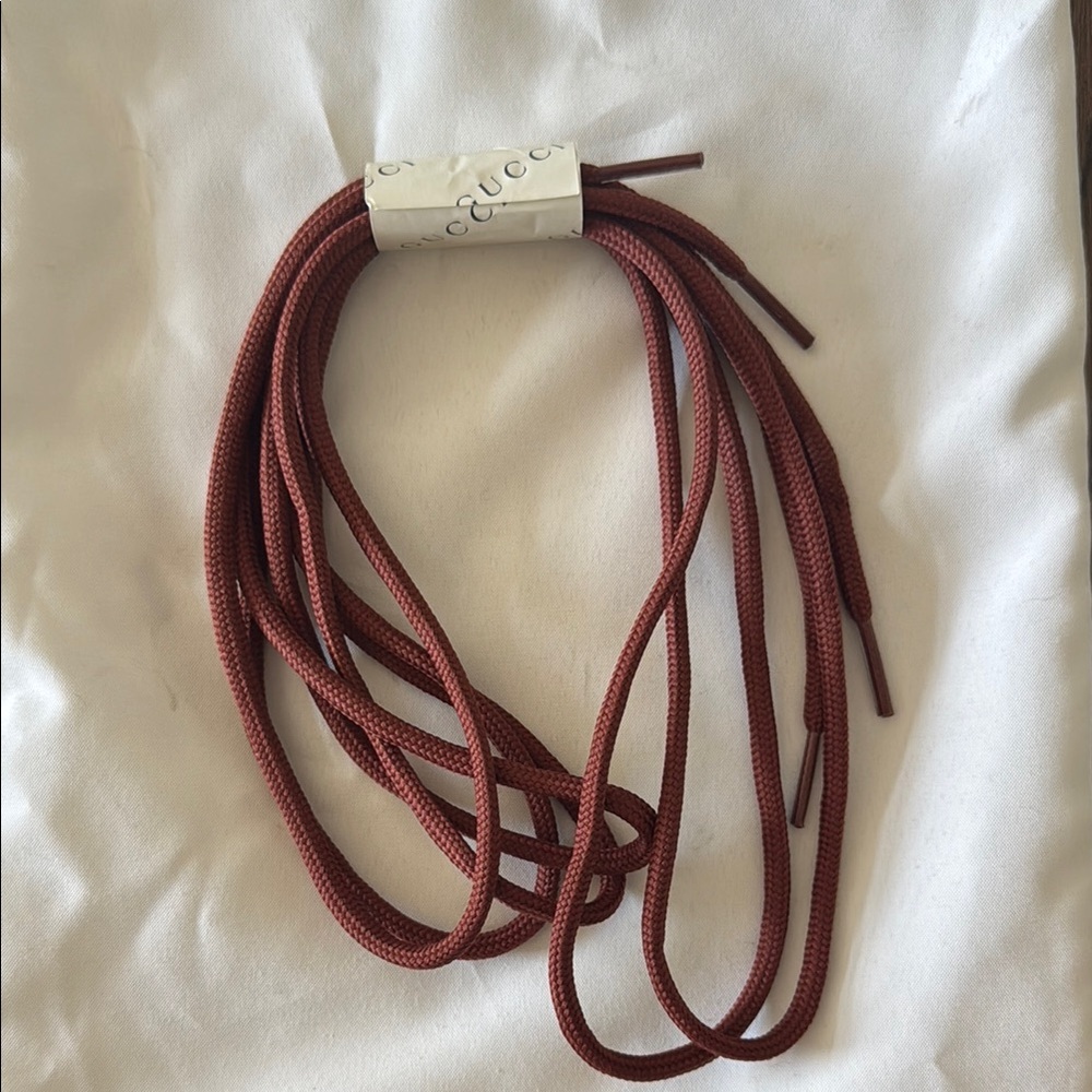 Gucci Rich Brown Shoelaces
